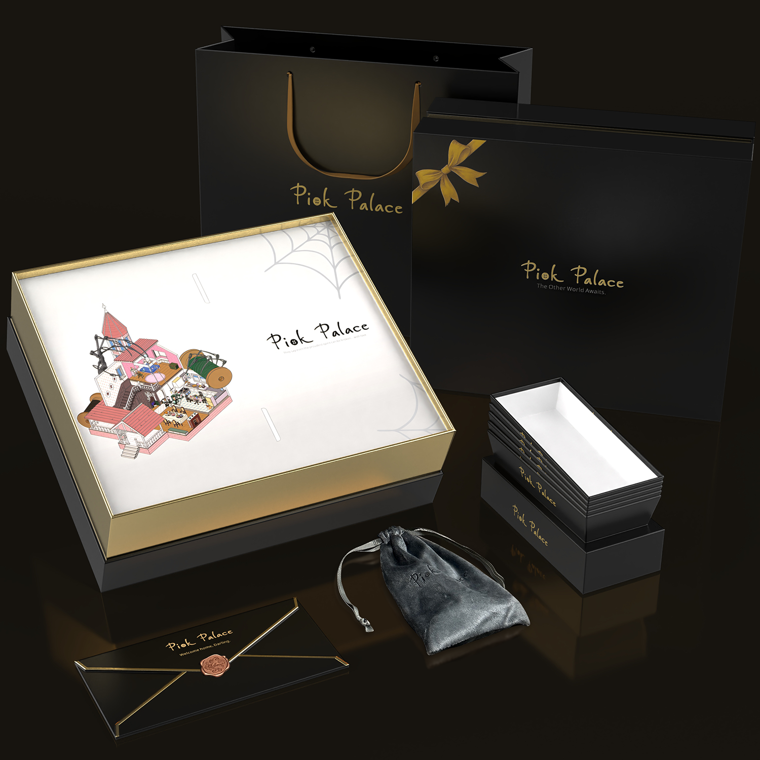 Pink Palace House Building Set