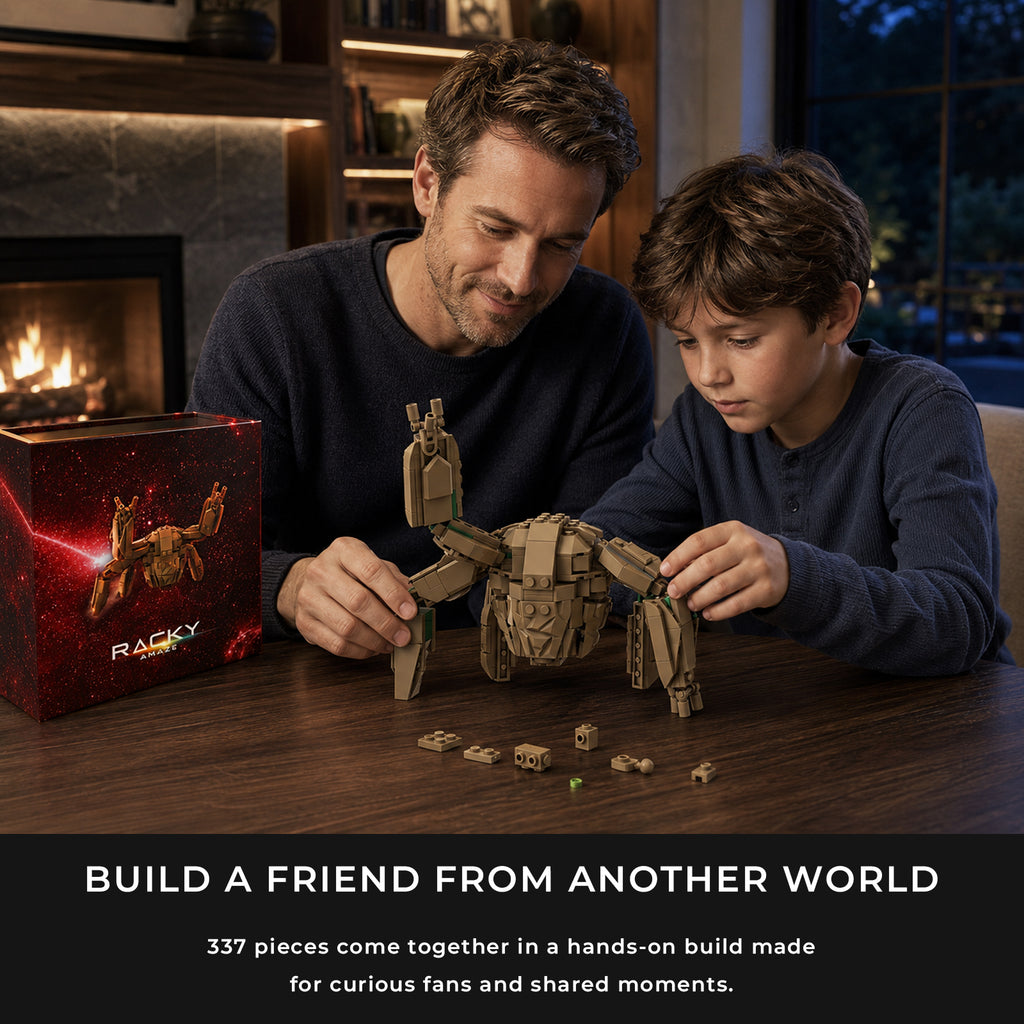 AMAZE Rocky Sci-Fi Alien Collectible Figurine Building Set