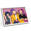 K-pop girl group brick art detail