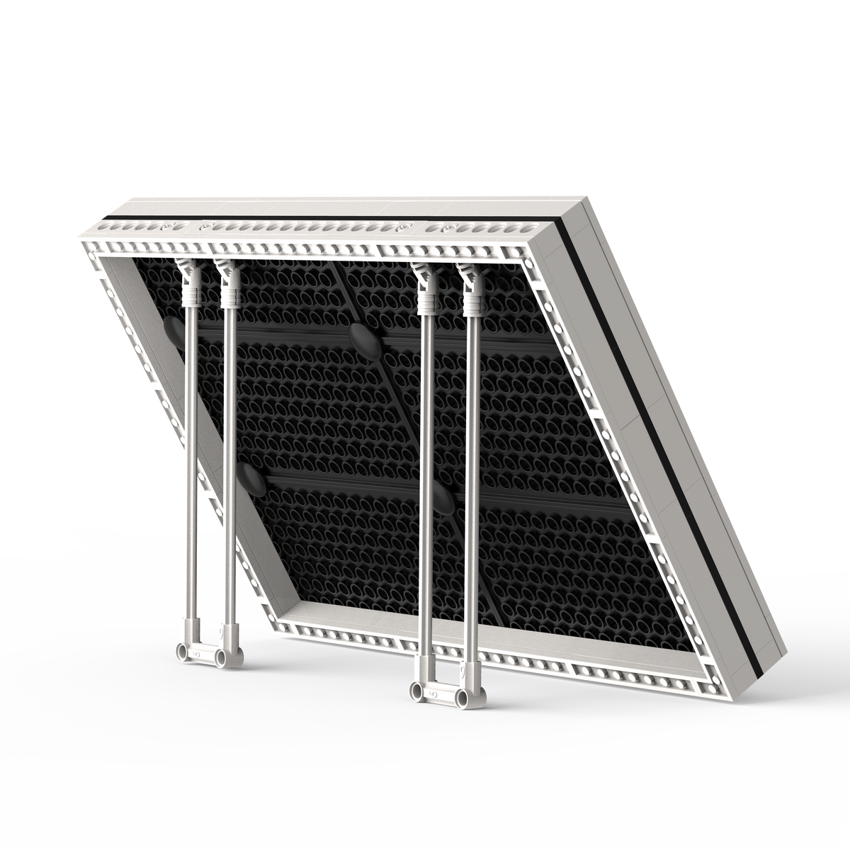 Brick art rear support stand